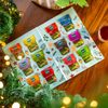 Christmas Tea Advent Calendar Gourmet Teas-24 Individually Wrapped Tea Bags