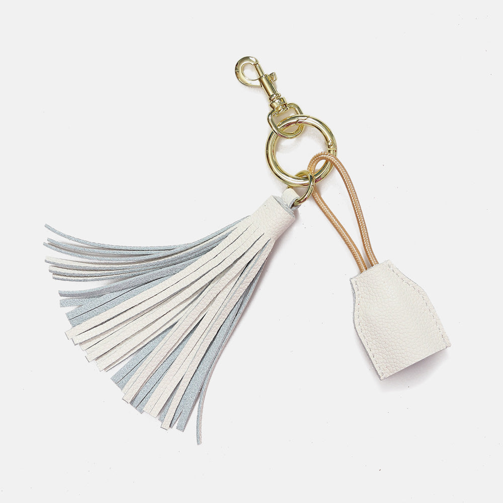 Leather Tassel Keychain