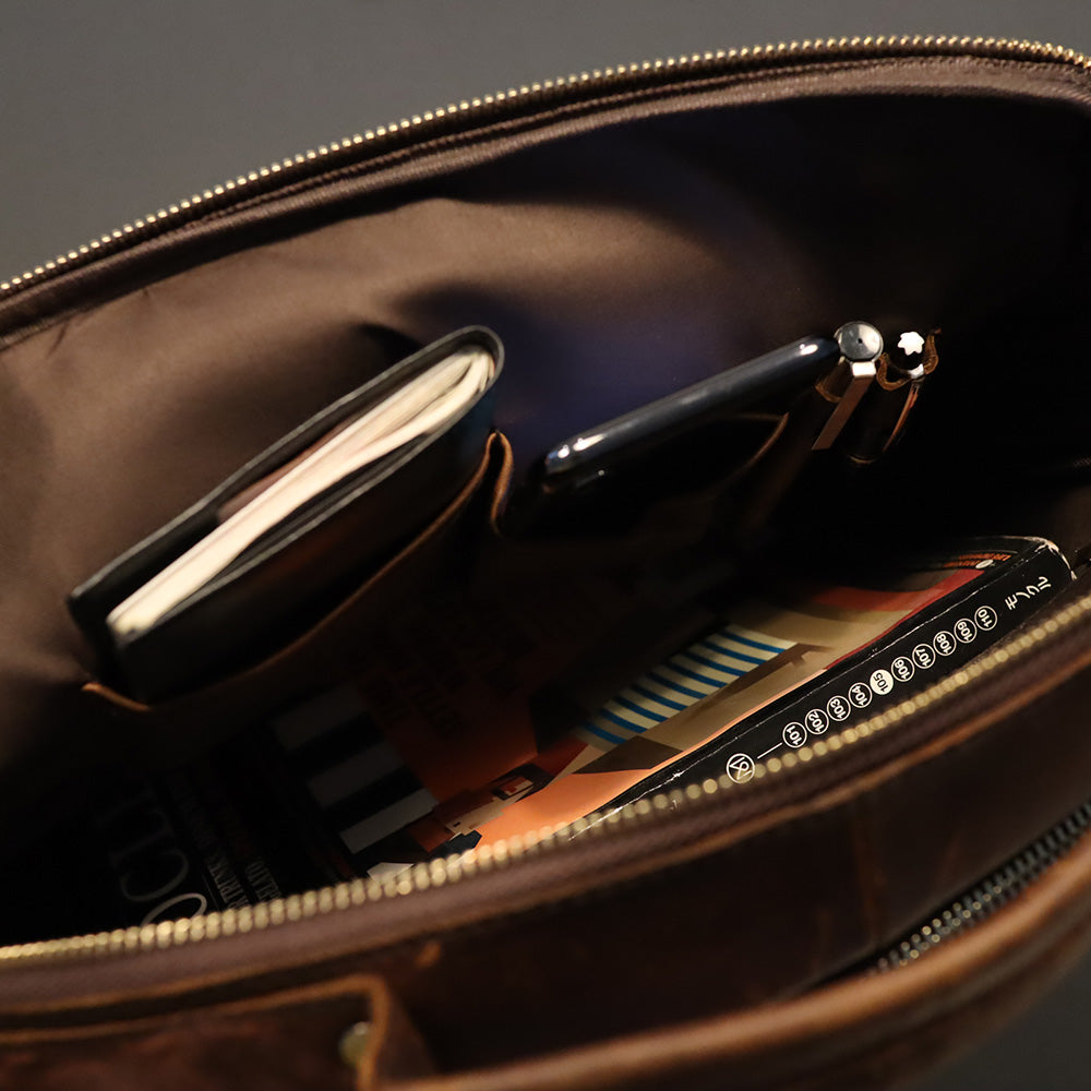 The Courier - Leather Briefcase