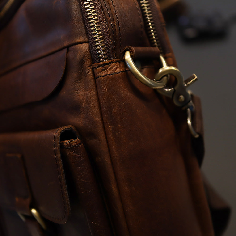 The Courier - Leather Briefcase